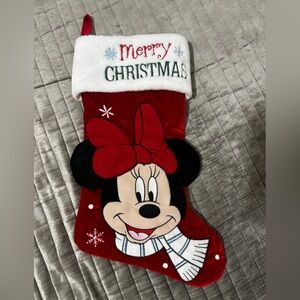 Red Minnie Mouse Christmas Stocking